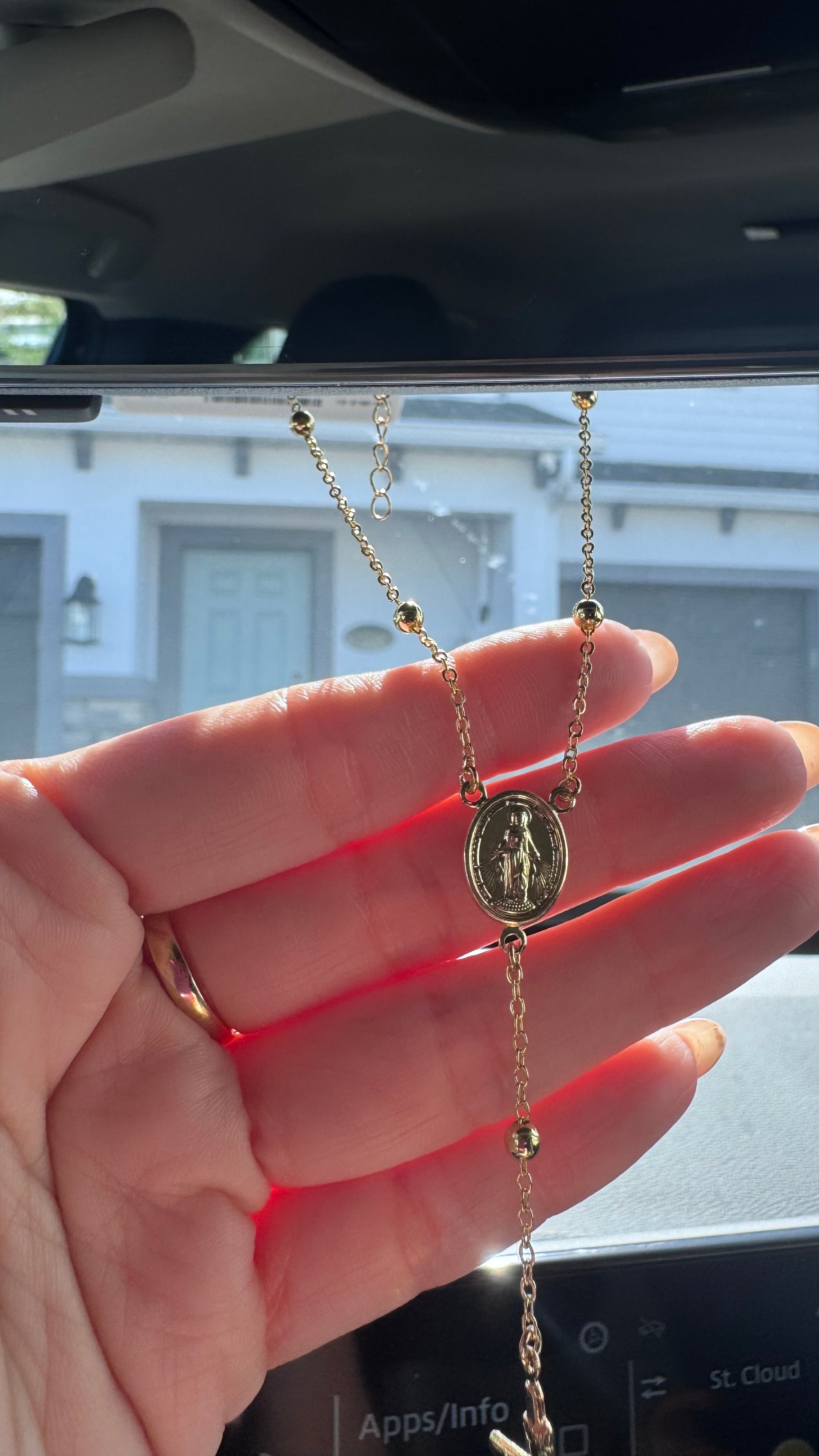 Car Style Rosary Miracle Virgin