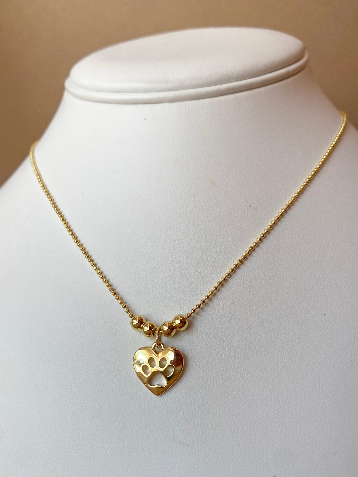 Golden Dog Paw 🐾 Adjustable Necklace