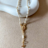 Guadalupe Virgin Pearls Rosary Bracelet