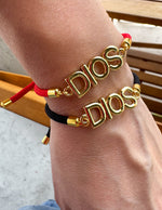 Load image into Gallery viewer, Red and Black Bracelets DIOS Charm
