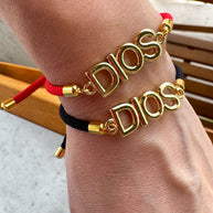 Red and Black Bracelets DIOS Charm