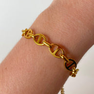 Puffed Mariner Medium Steel Bracelet