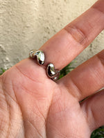 Load image into Gallery viewer, Stainless Steel Ring with Silver Hearts
