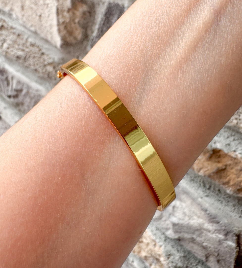 Brazalete Acero Flores