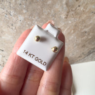 Little Golden Balin 14K Solid Gold Earrings