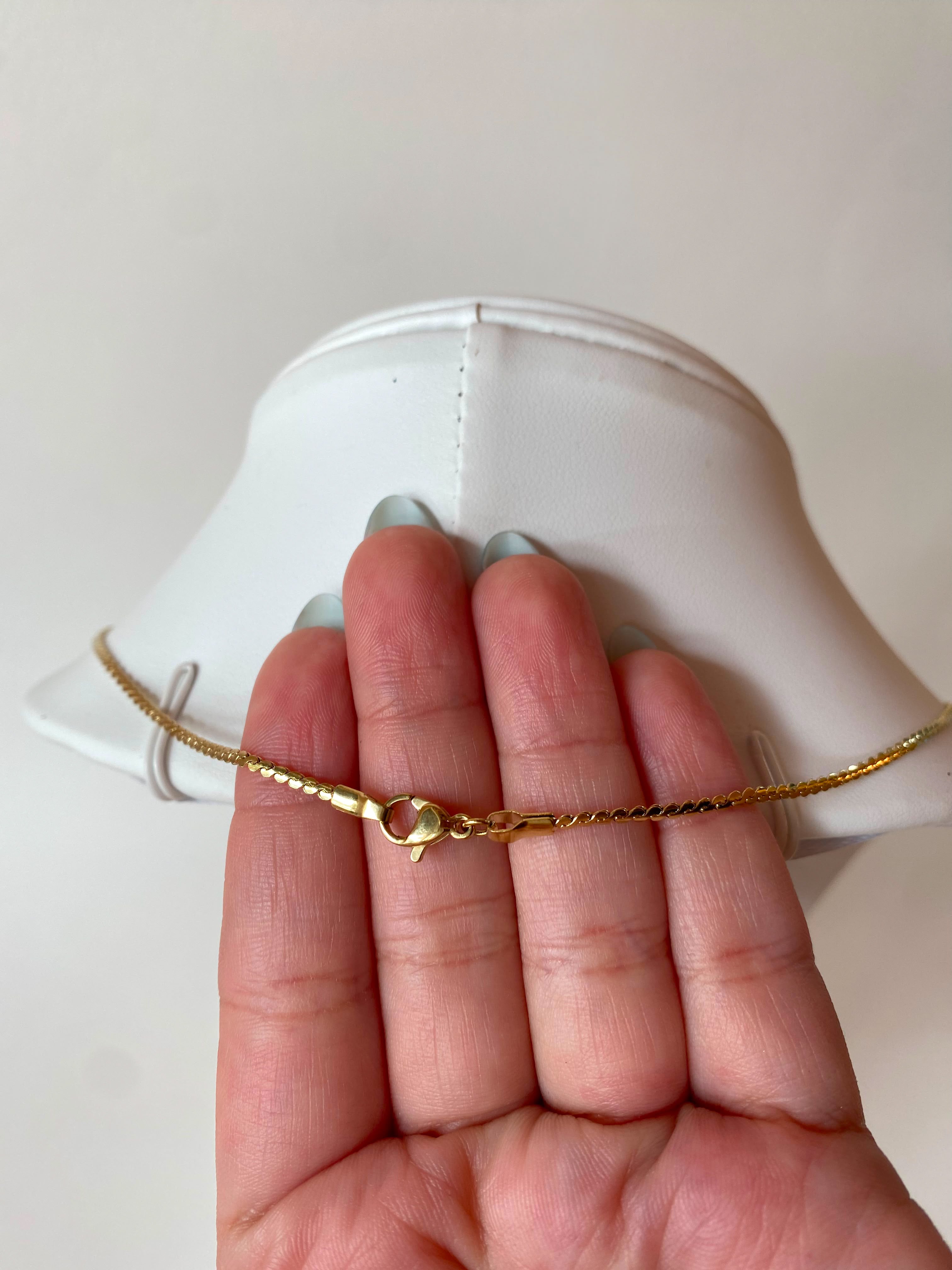 Plain Golden Rigid Style Chain