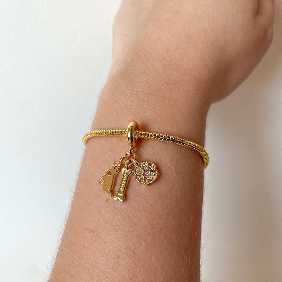I love My Dog 3 Charms Bracelet