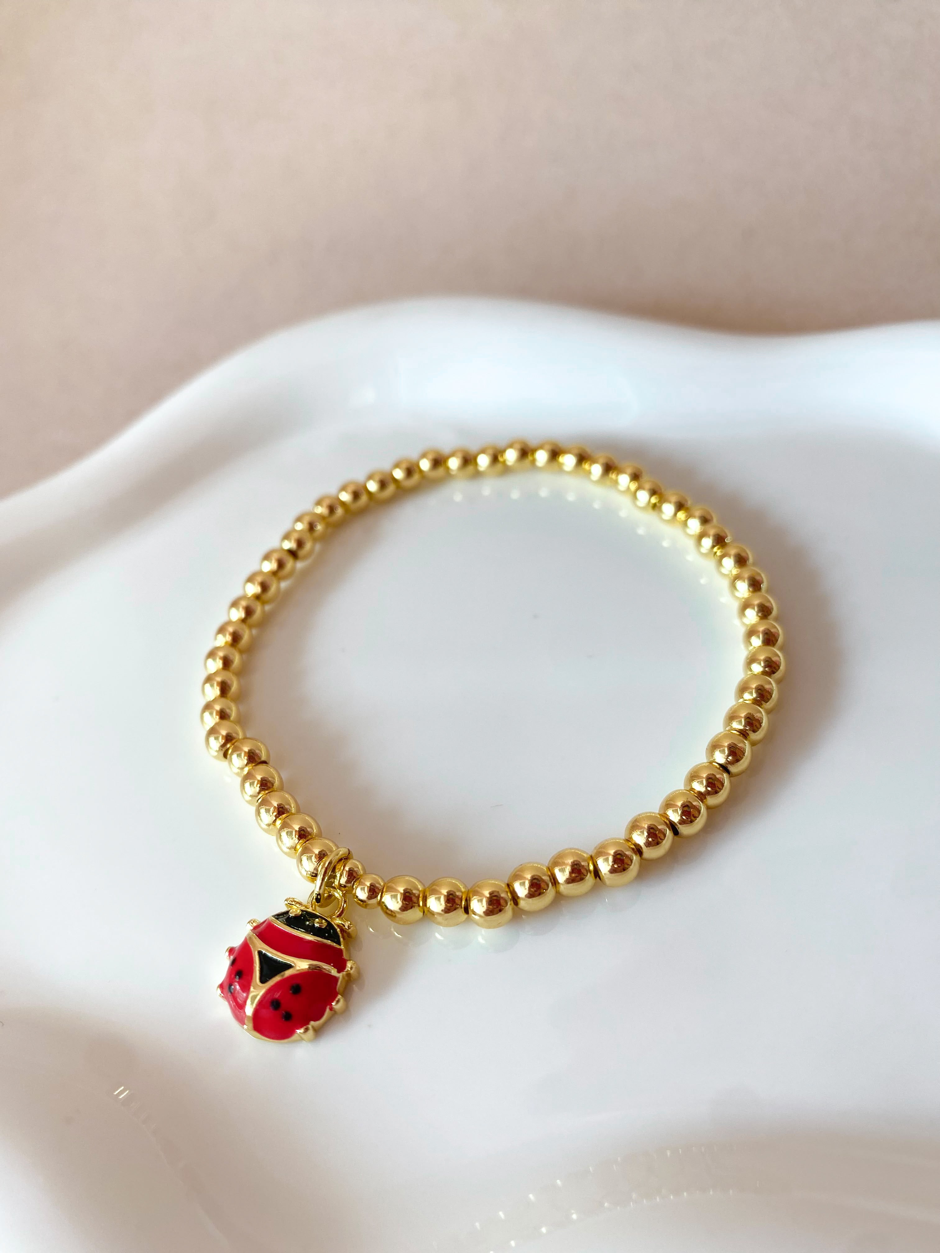Little Ladybug Elastic Bracelet