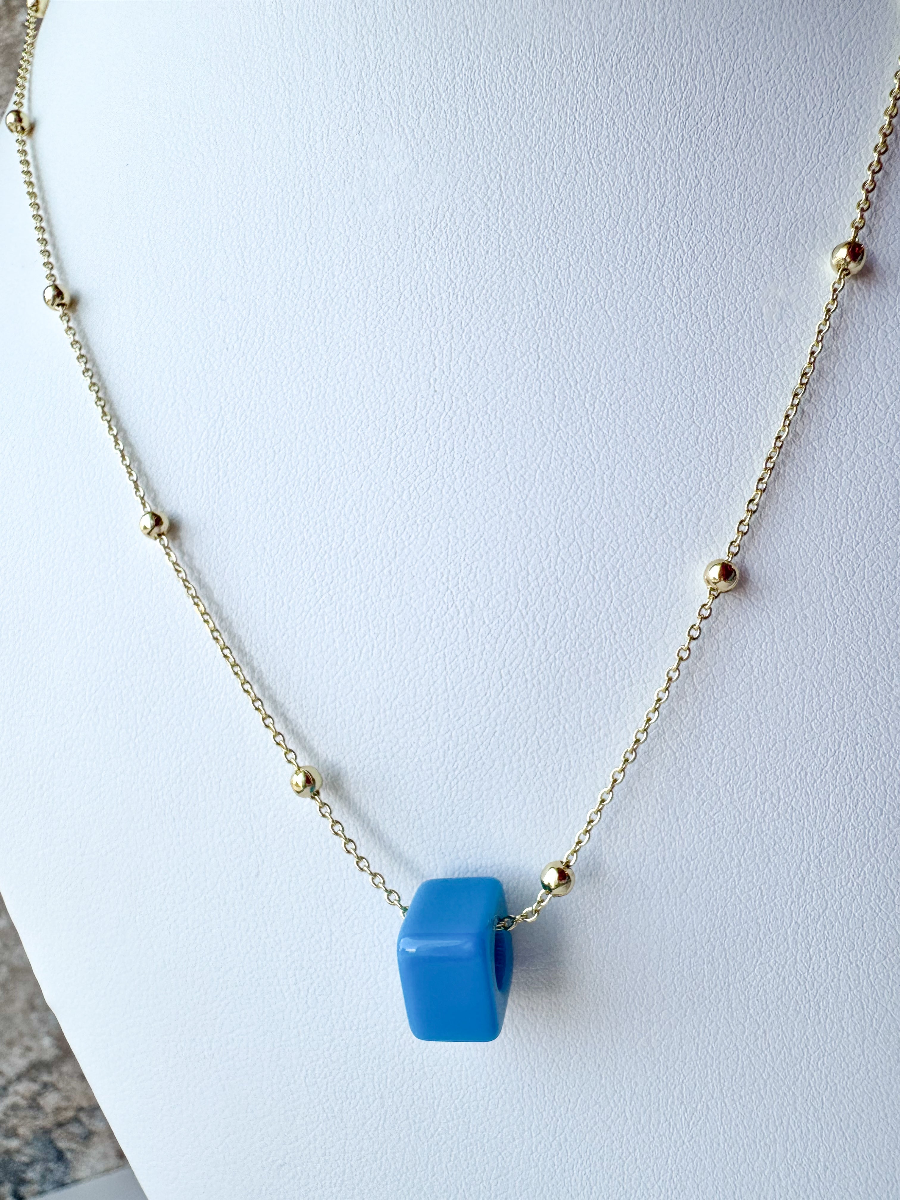 Blue Turkish Charm Necklace