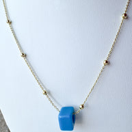 Blue Turkish Charm Necklace