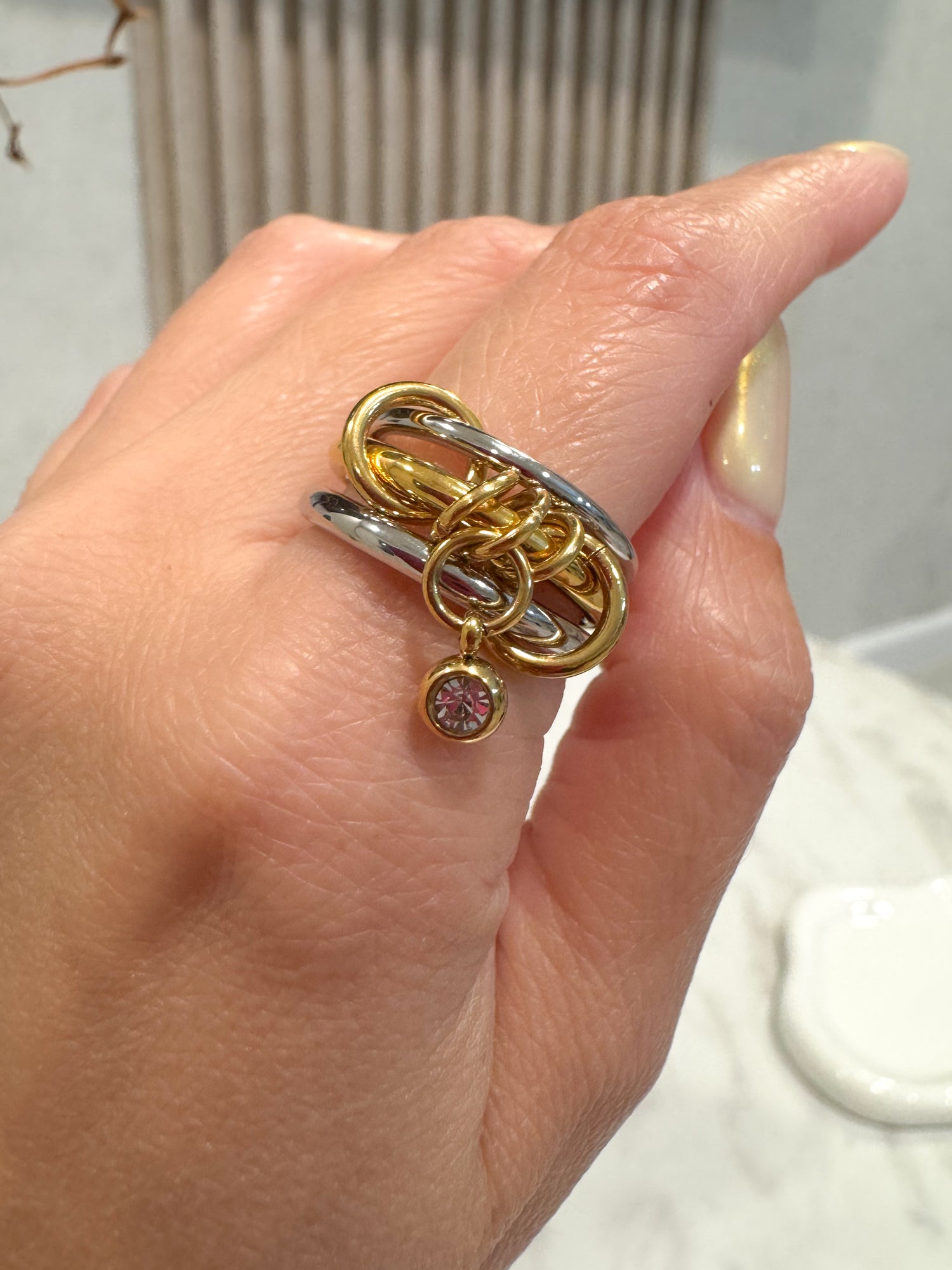Zircon 3 Layers Ring