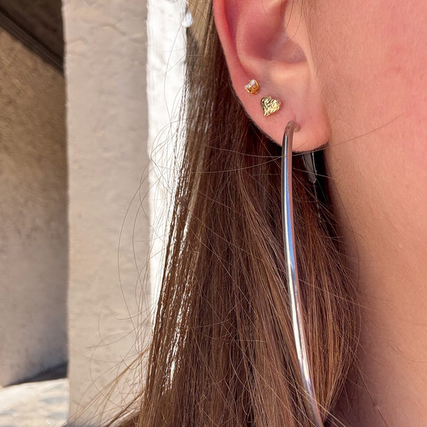 Classic Maxi Silver Hoops