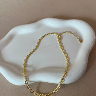 Golden Hearts Pattern Anklet