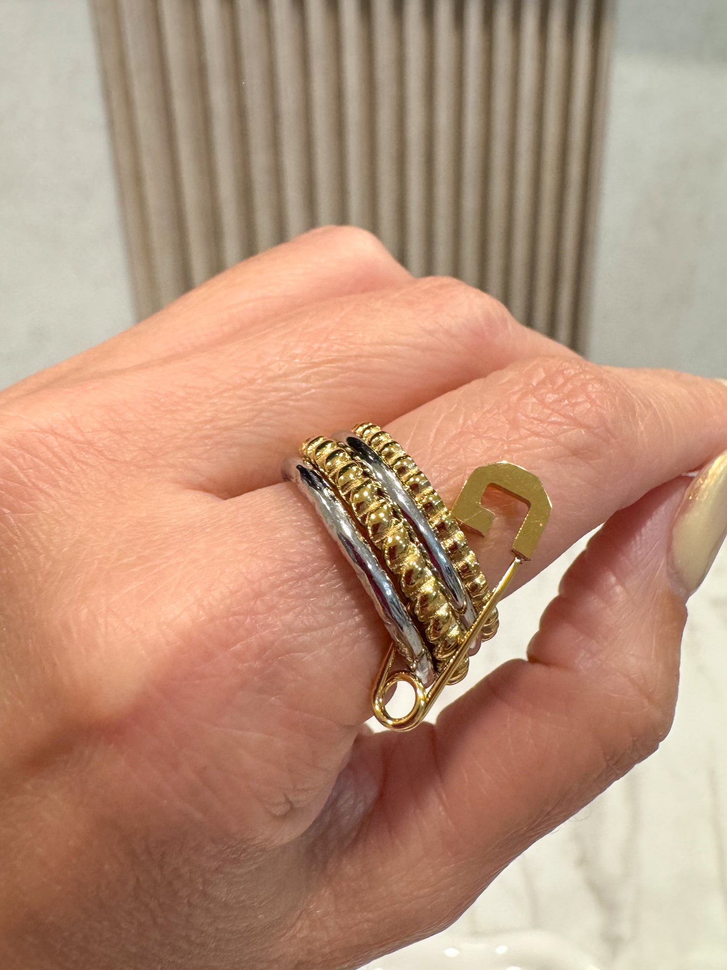 Silver & Gold 4 Style Plain Ring