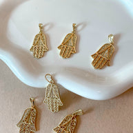 Big Hamsa Golden Style Charm