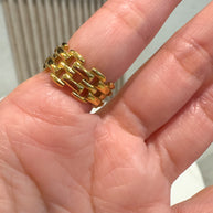 Golden Big Links Ring