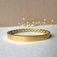 Interlaced Thin Golden Bracelet