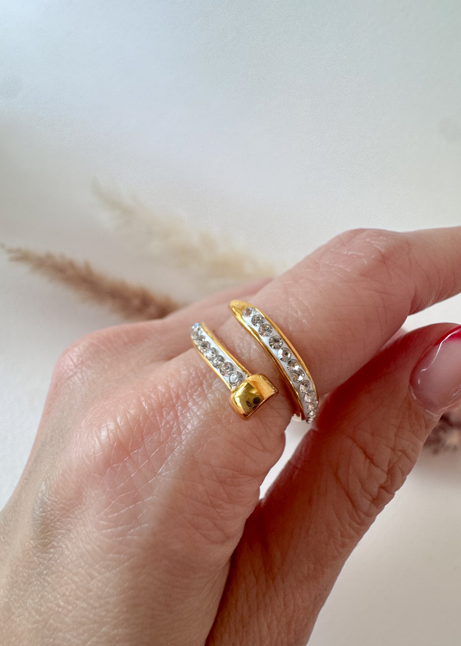 Shiny Clou Style Steel Ring