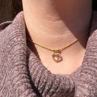 Shiny Heart Adjustable Necklace