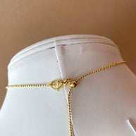 3 Gold Fire Balls Style Adjustable Necklace