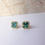 Aretes Topitos Clover de Varios Colores