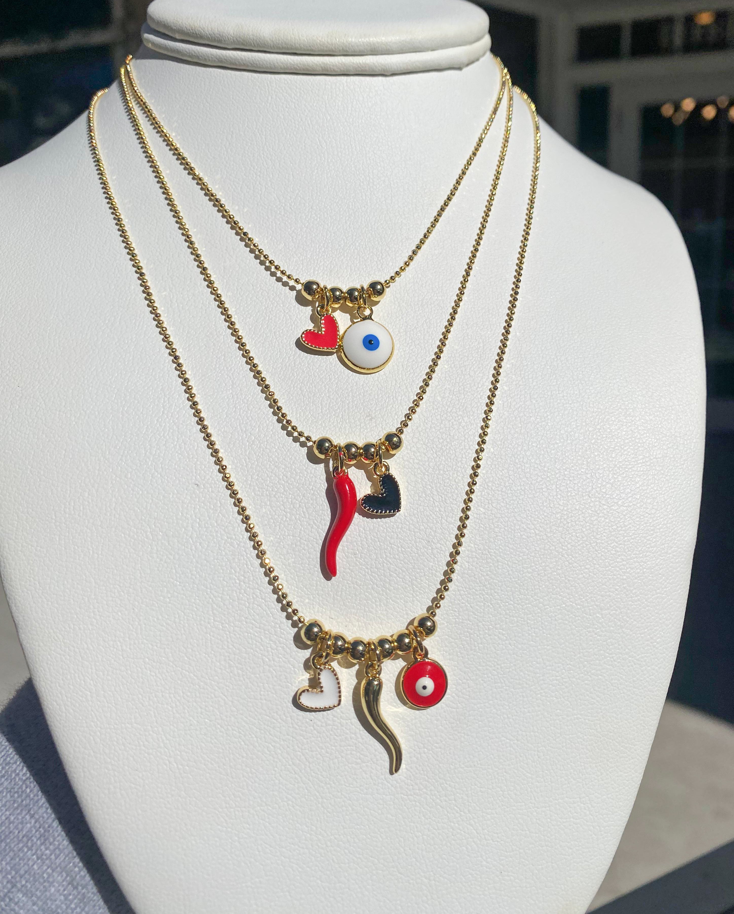 Multi Charms Protection Necklace