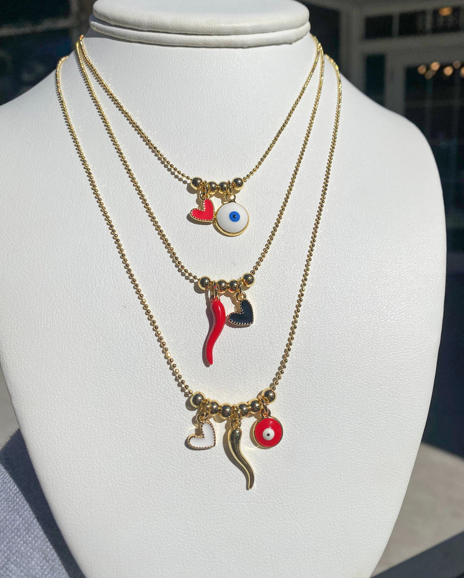 Multi Charms Protection Necklace