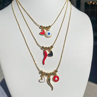 Multi Charms Protection Necklace