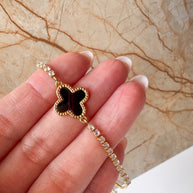 Brazaletes Ajustables Golden Clovers