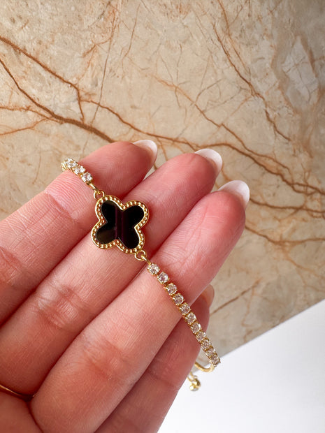Brazaletes Ajustables Golden Clovers