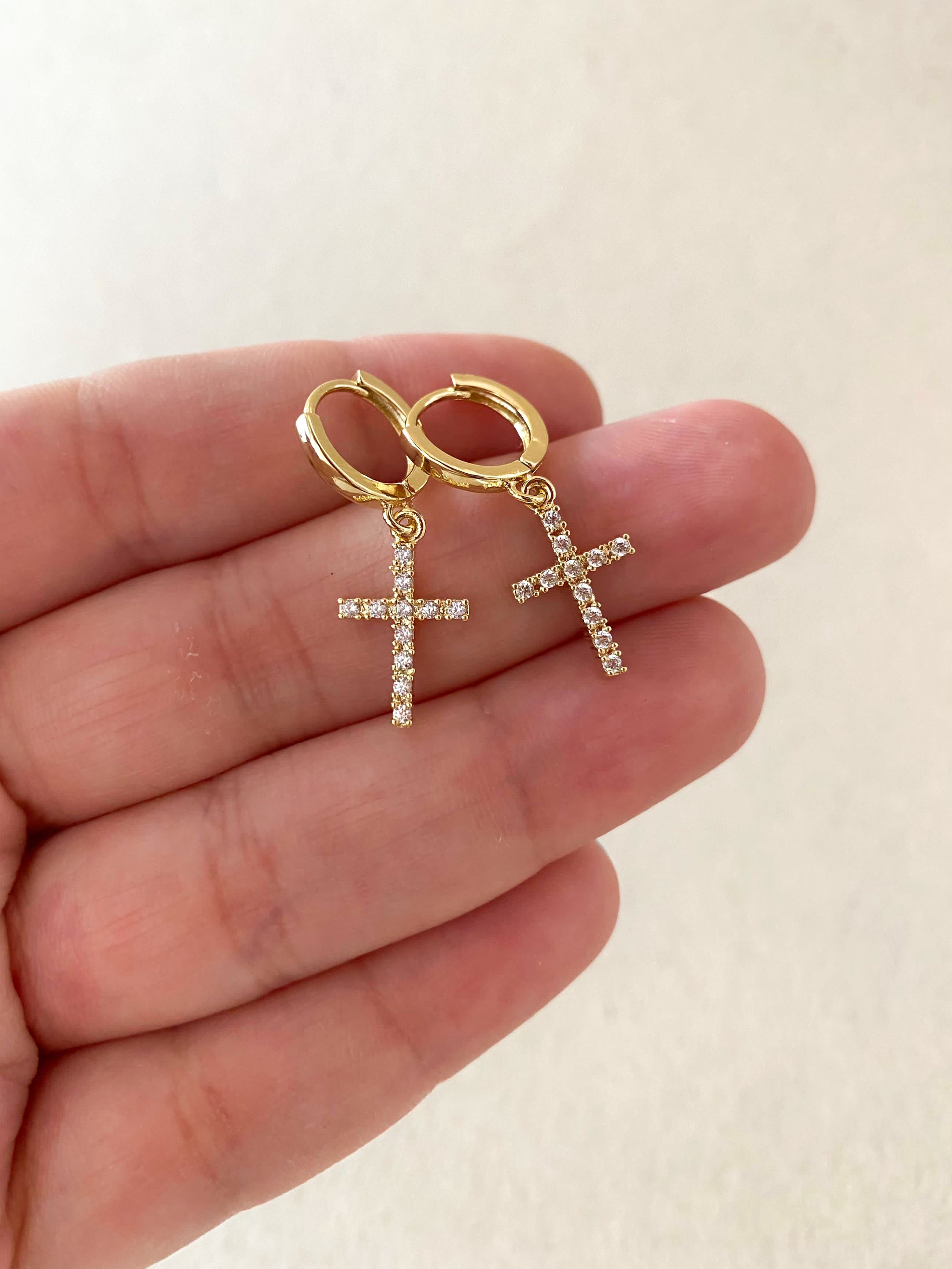 Big Cross Shiny Hoops