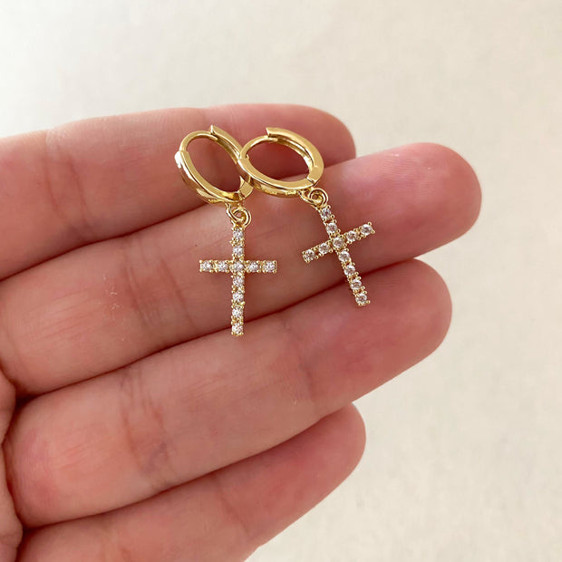 Big Cross Shiny Hoops