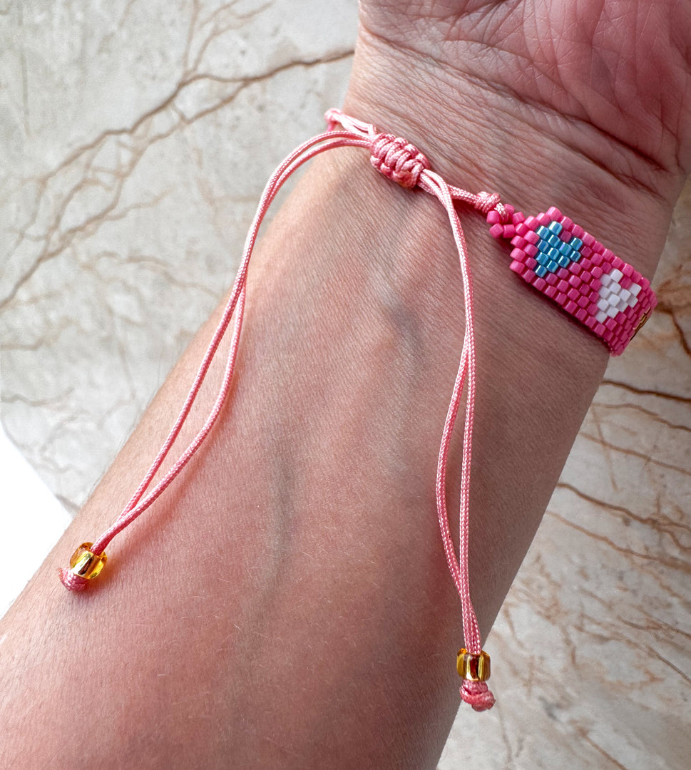 Brazalete Miyuki Fuchsia Multicolor