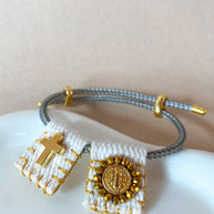 Adjustable Scapular St Benedict Colorful Bracelet