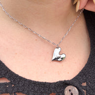 Silver Heart Shape Necklace