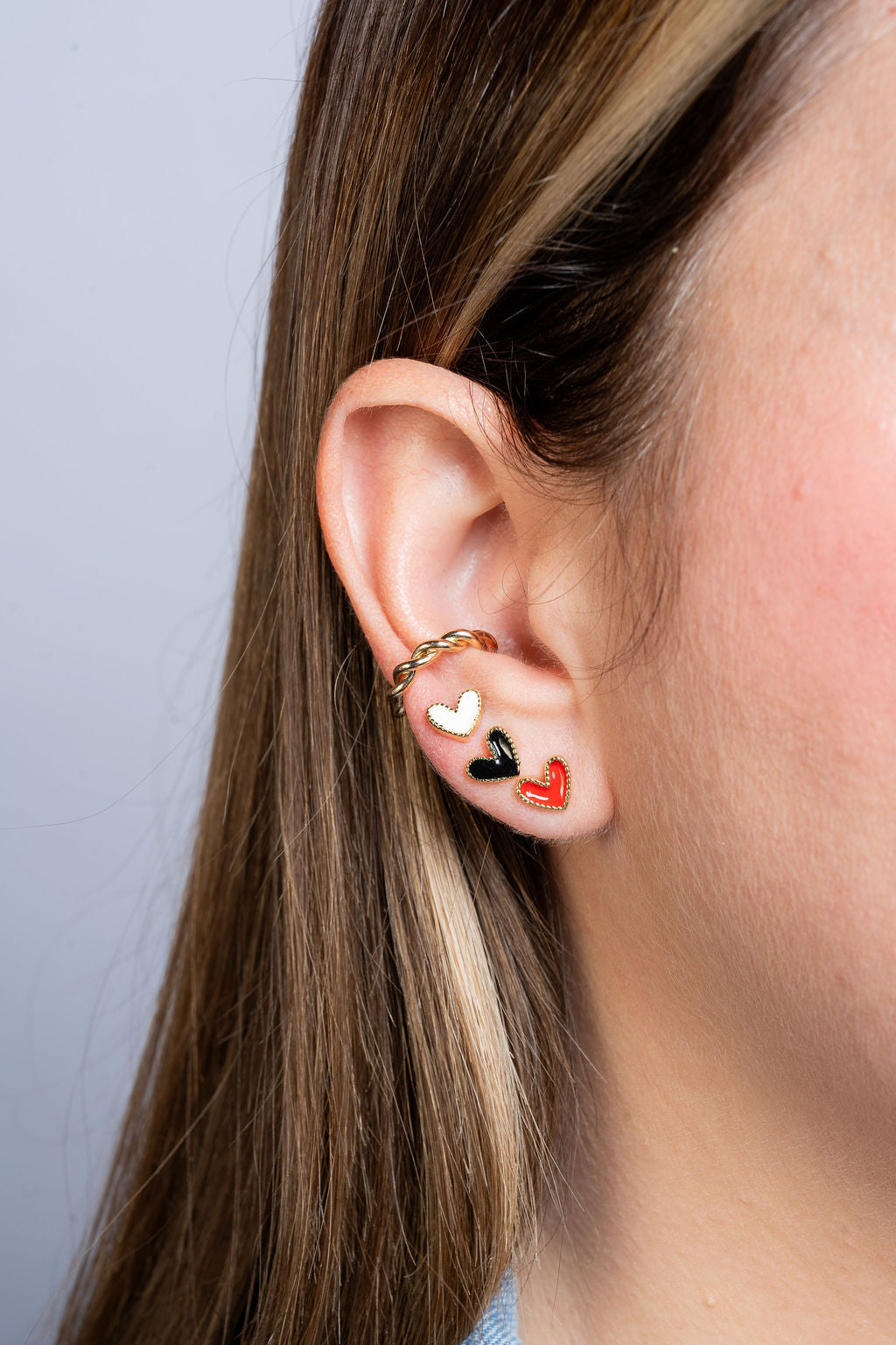 Ear Cuff Dorado Clásico Entrelazado