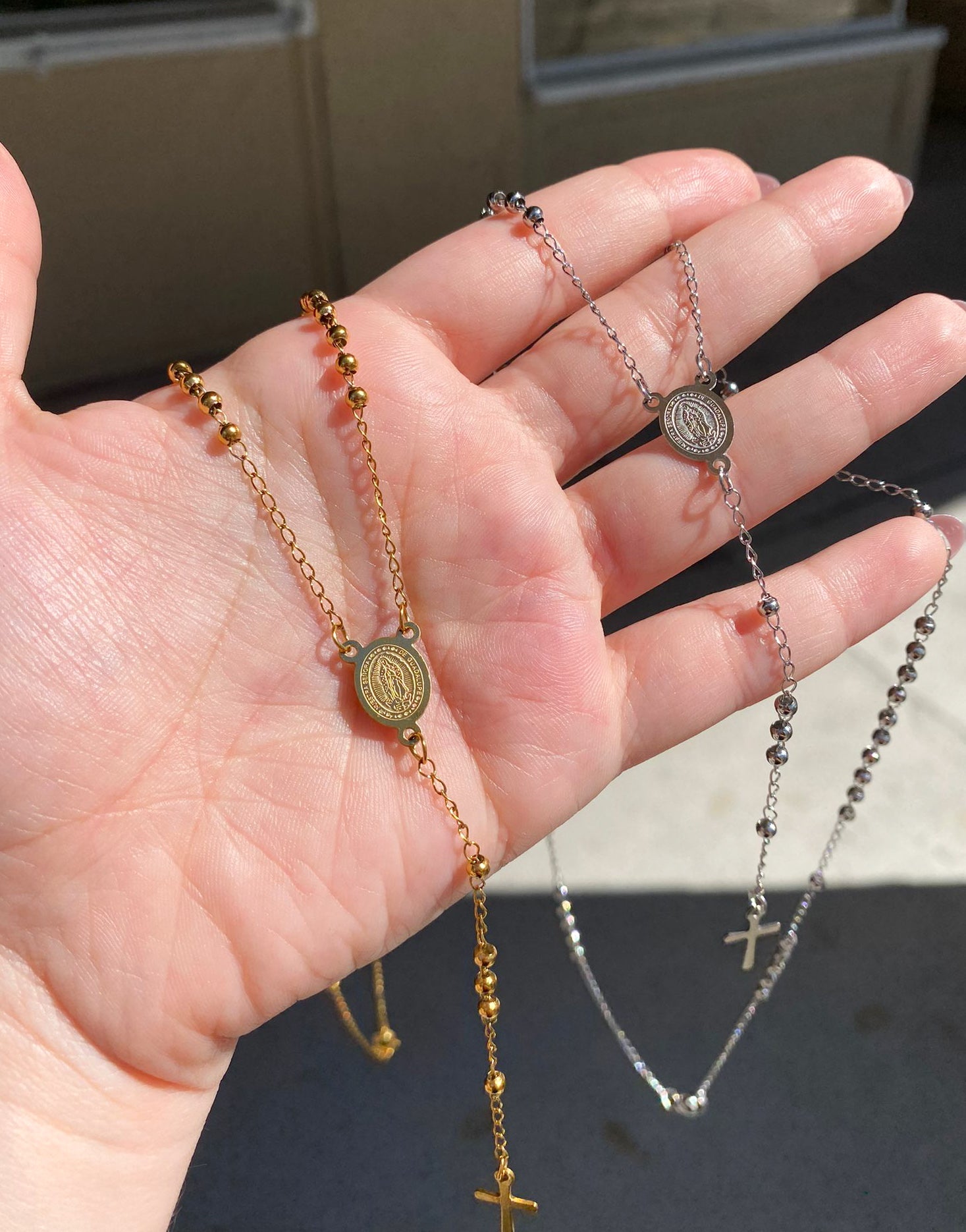 Rosarios Clásicos Acero Virgen de Guadalupe