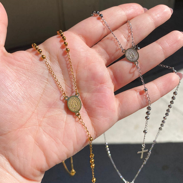 Rosarios Clásicos Acero Virgen de Guadalupe