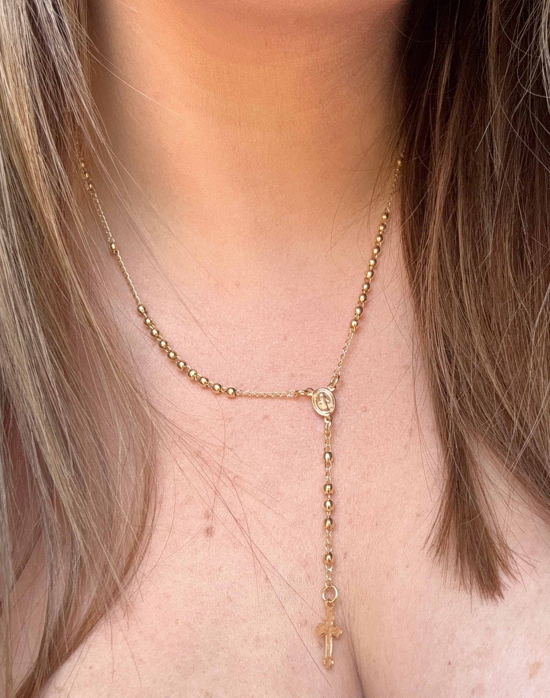 Gold Rosary 3mm Beads