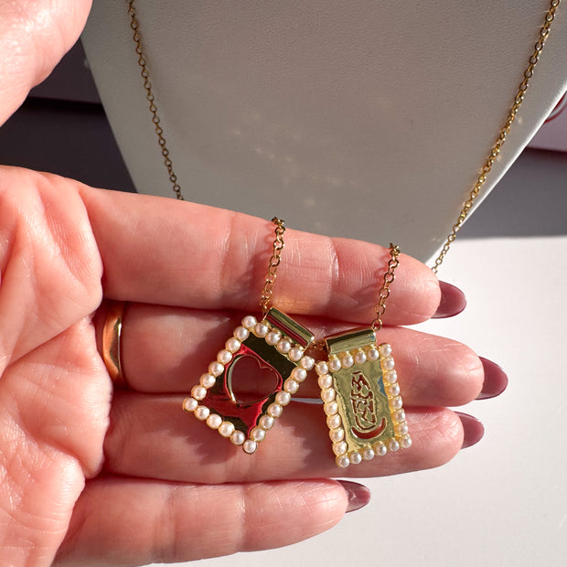 Cadena Larga Escapulario Virgen de la Chinita