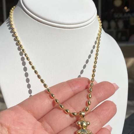 Golden Bear Necklace