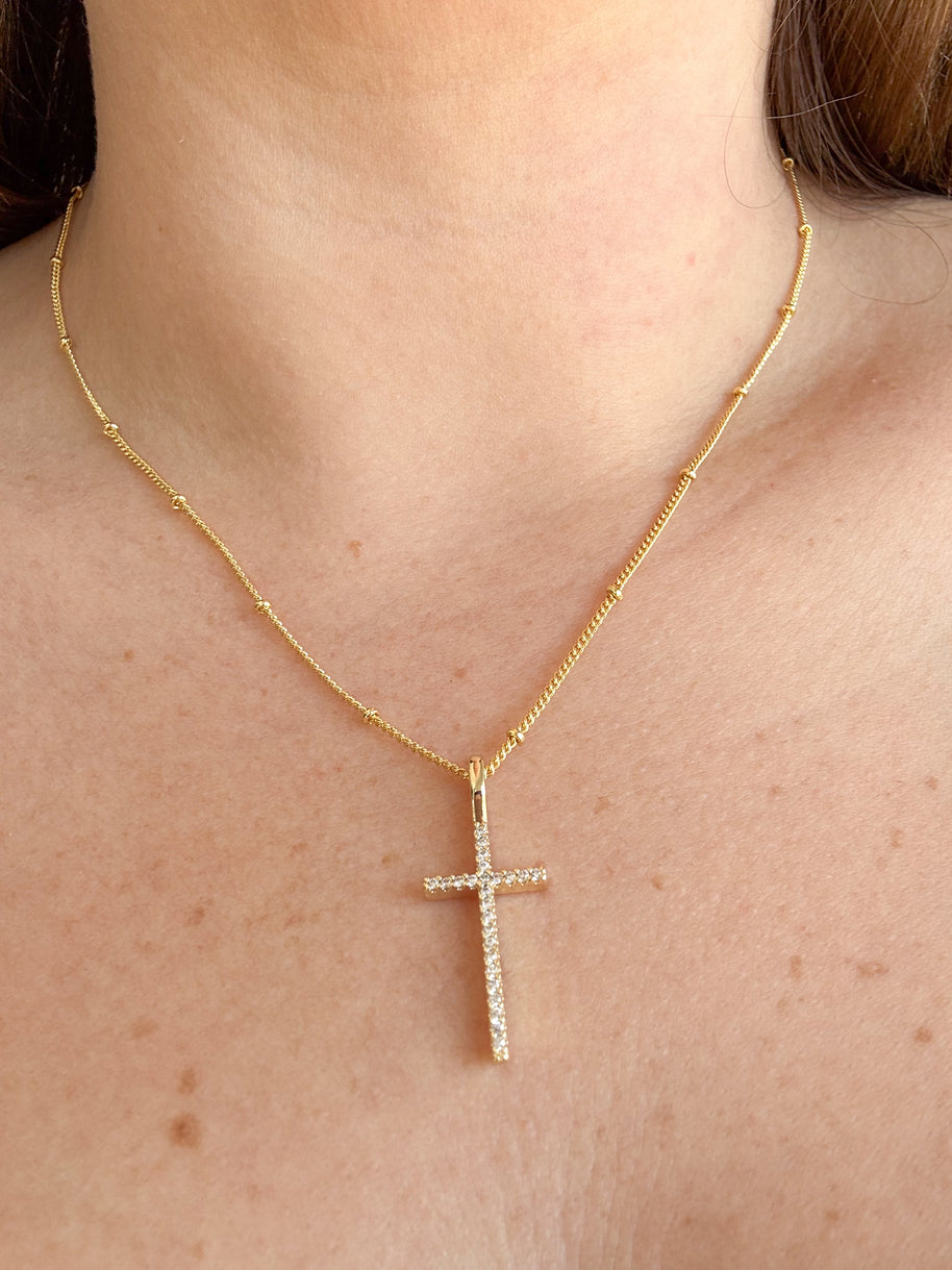 Little Crystal’s Cross Necklace