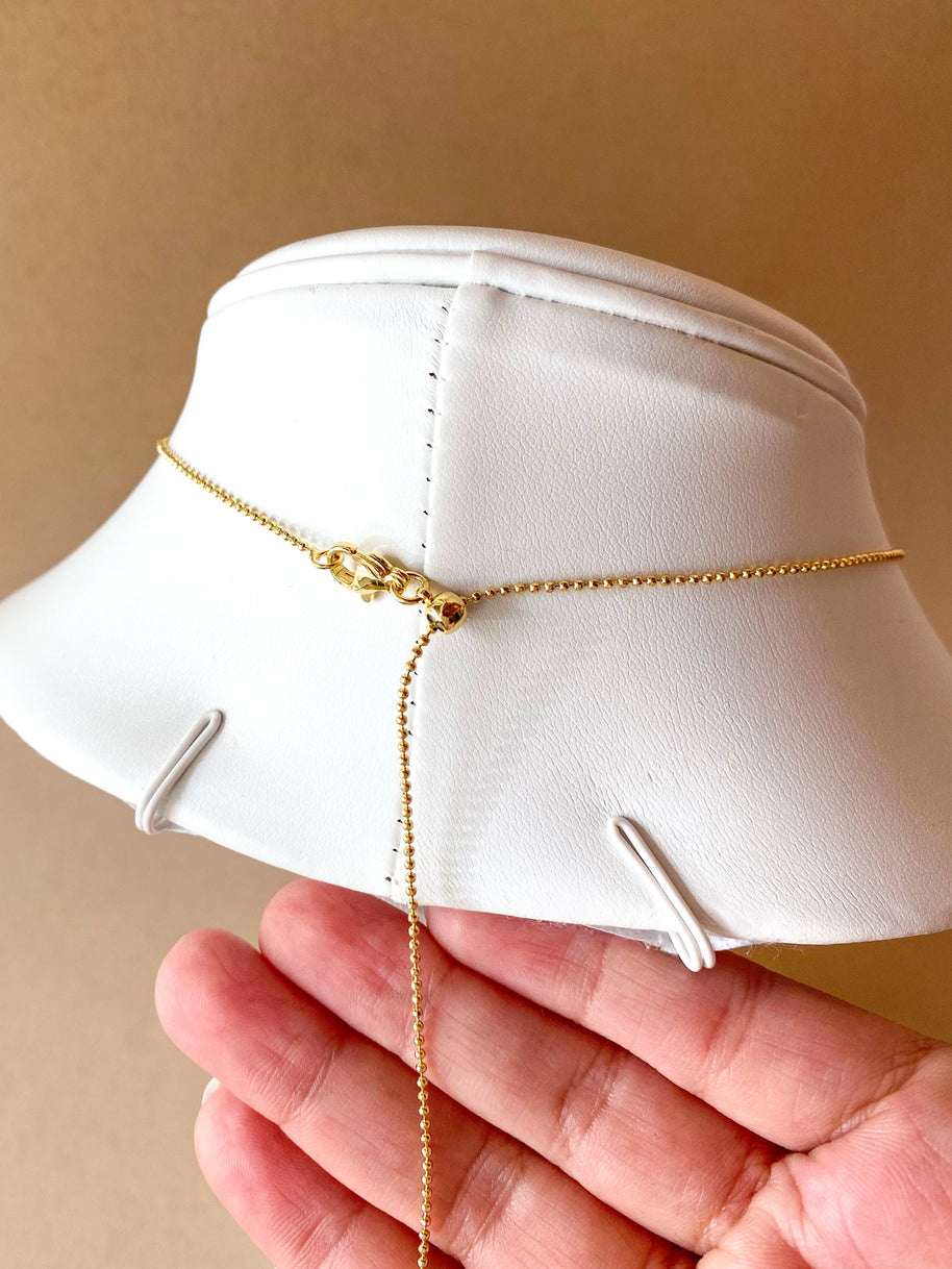 Shiny Evil Eye 🧿, Horn & Red Heart Adjustable Necklace