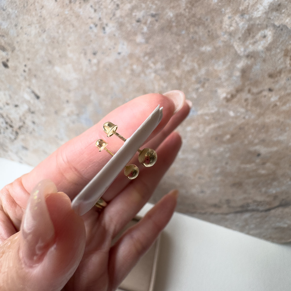 Little Golden Balin 14K Solid Gold Earrings