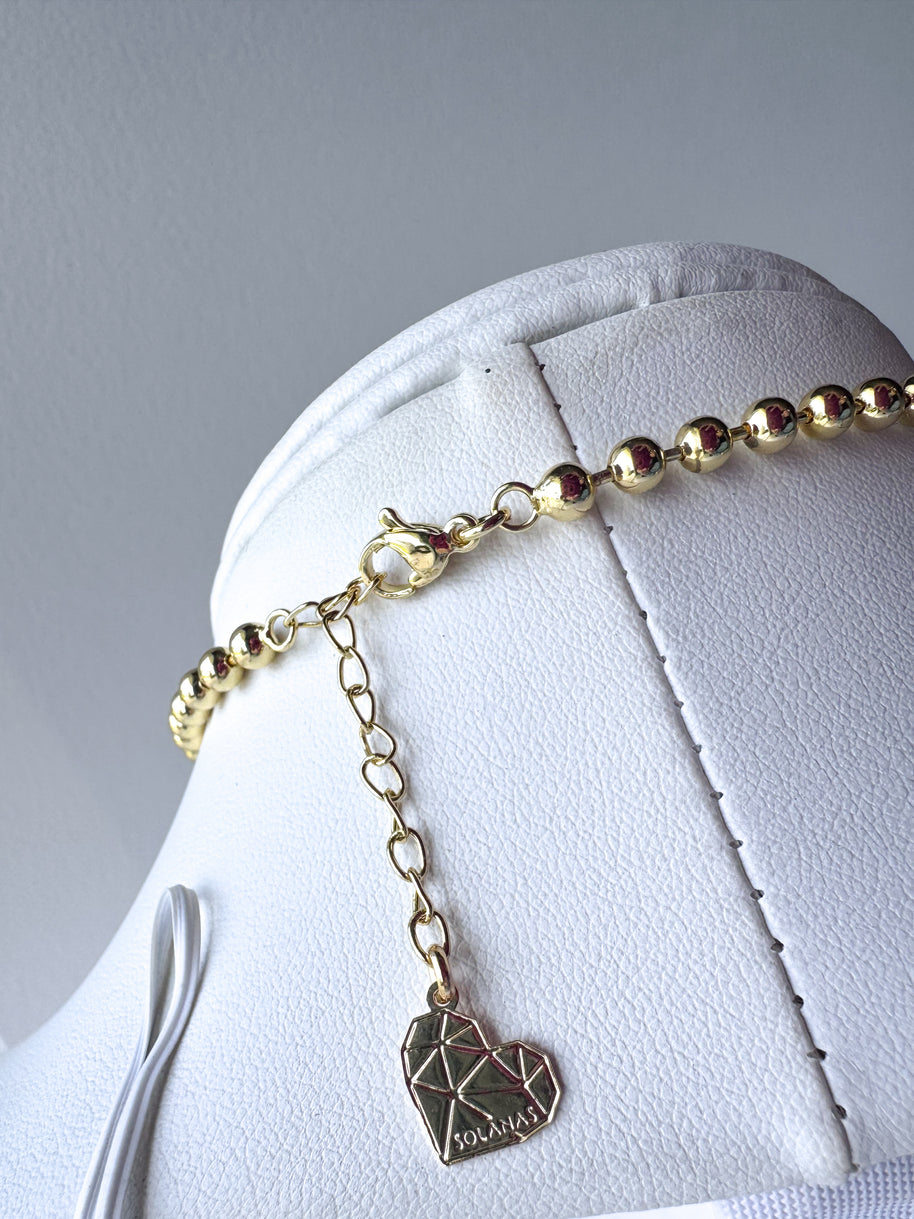 Our Father Cross Heart Style Medal Necklace