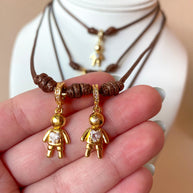 Kids Adjustable Leather Necklaces