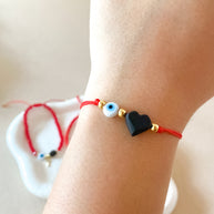 Variety of Red Threads Protection Charms Adjustable Bracelets