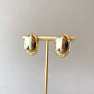 Golden Steel Drop Big Shape Earrings