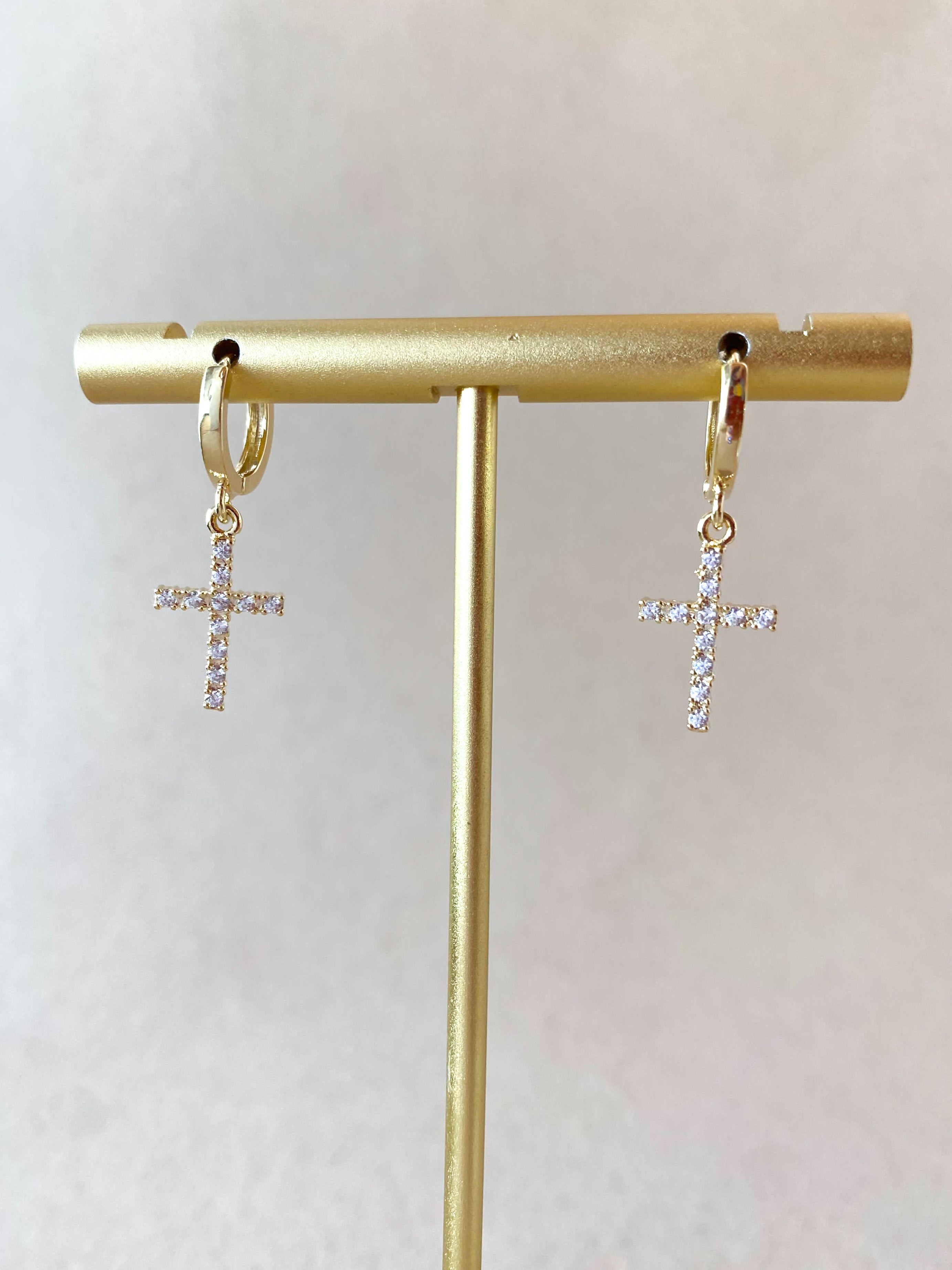 Big Cross Shiny Hoops