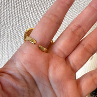 Big Golden Heart Ring